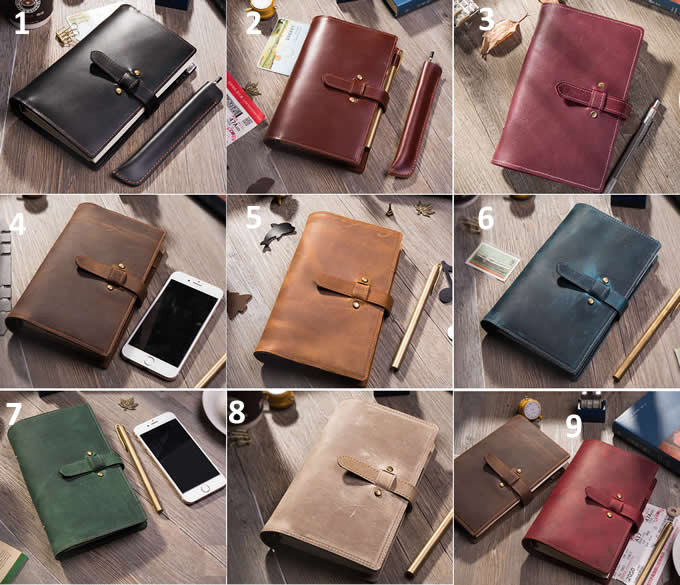 Handmade Genuine Leather A6 Size Loose-leaf Notebook