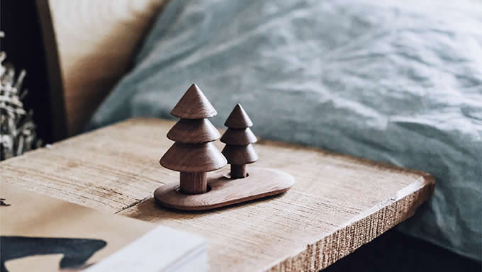 Handmade Wooden Christmas Tree Aroma Essential Oil Diffuser 