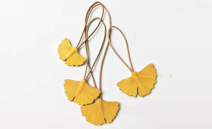 Leather Leaf KeyRing