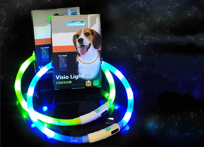  Led Flashing Light Up Dog Neck Loop  