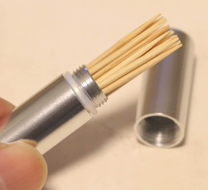  Metal Toothpick Holder With Key Ring 