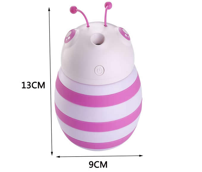 Mini Bee Portable Air Humidifier Night Light  