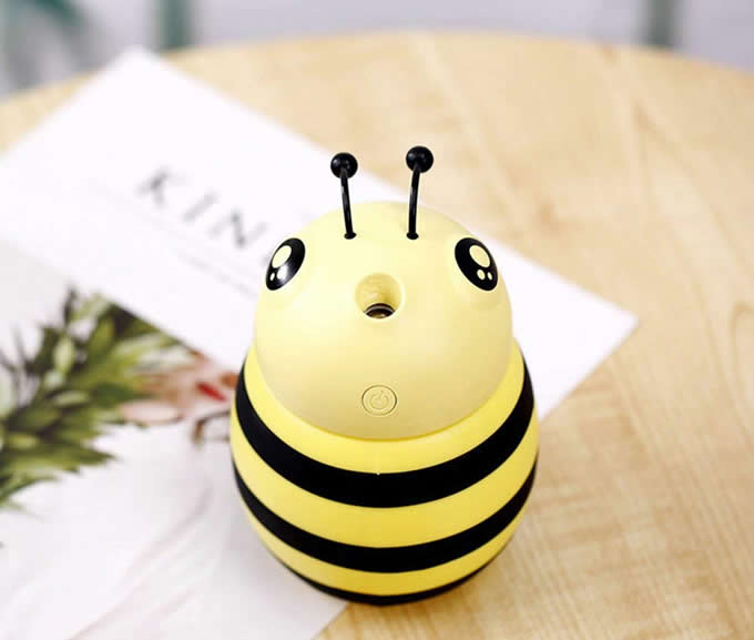 Mini Bee Portable Air Humidifier Night Light  