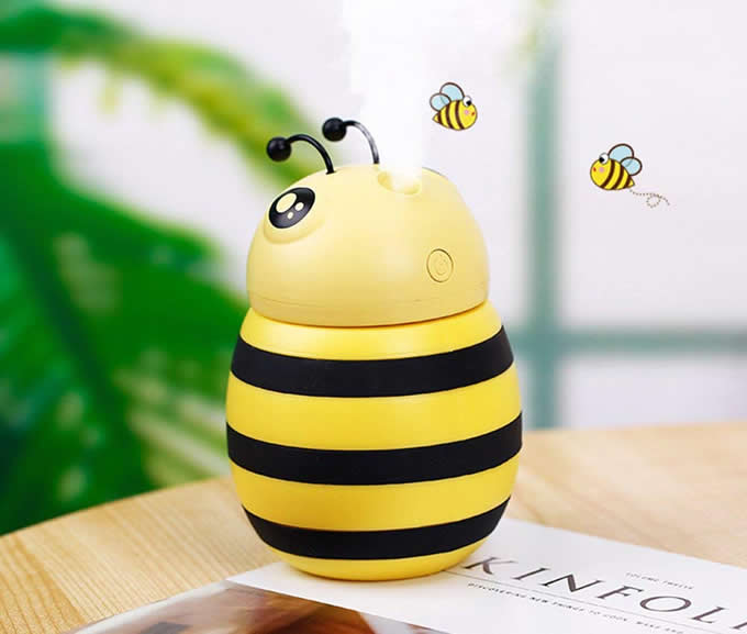 Mini Bee Portable Air Humidifier Night Light  