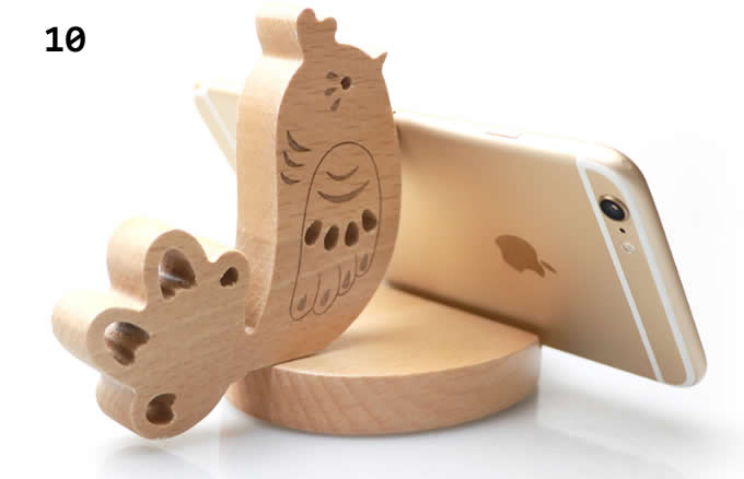 Natural Wooden cell Phone Stand  Holder