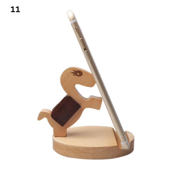 Natural Wooden cell Phone Stand  Holder