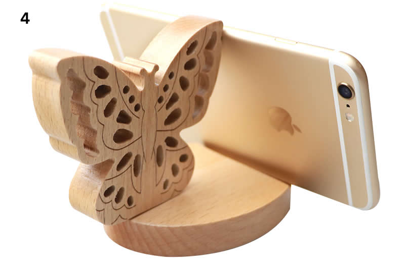 Natural Wooden cell Phone Stand  Holder