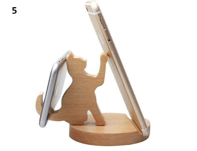 Natural Wooden cell Phone Stand  Holder