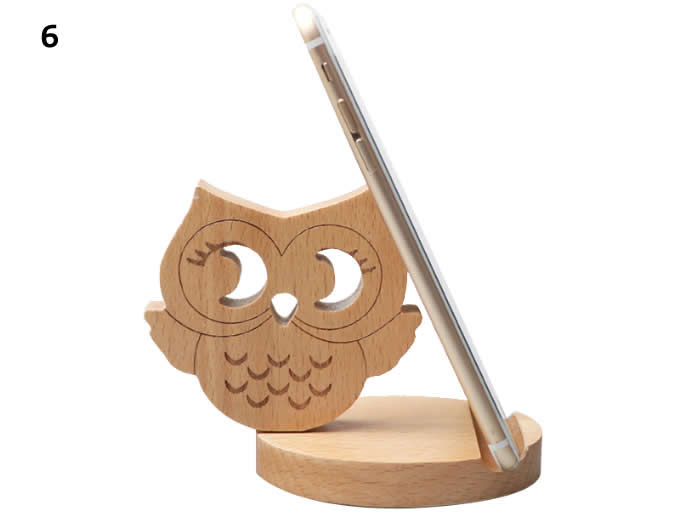 Natural Wooden cell Phone Stand  Holder