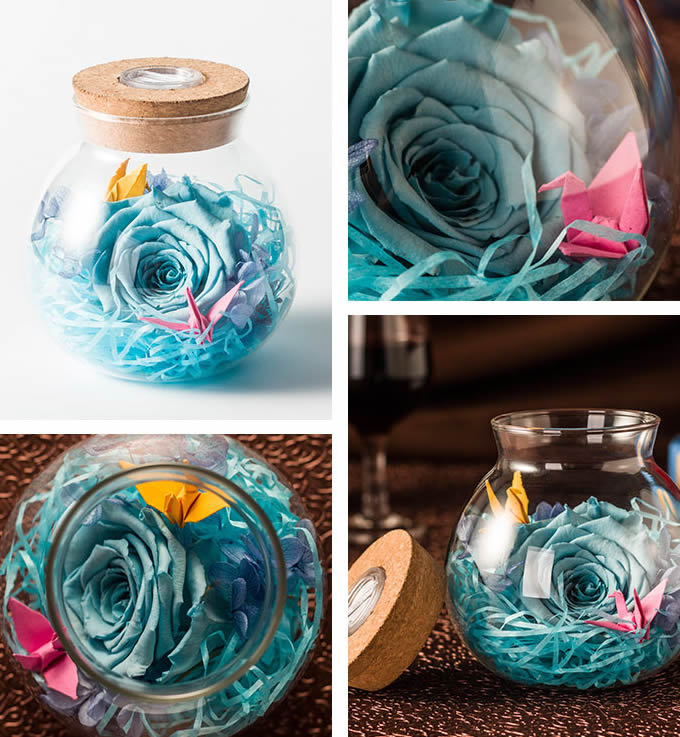  Never Withered Roses Led jar