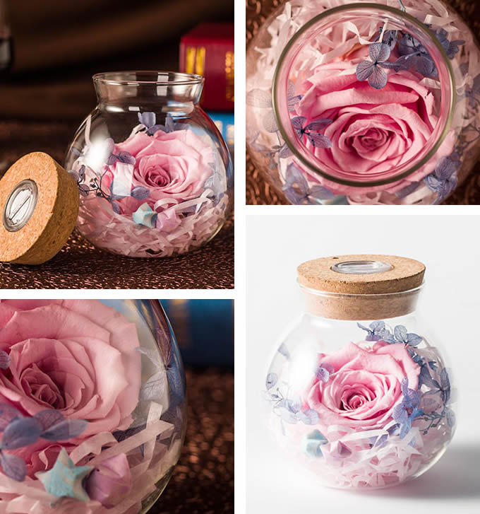  Never Withered Roses Led jar