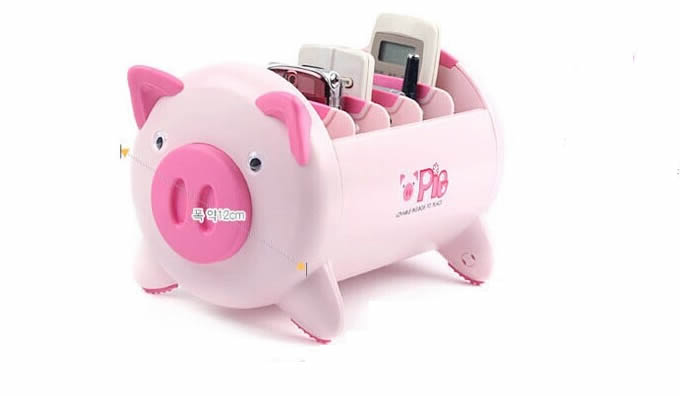  Pig Remote Control Organizer Caddy