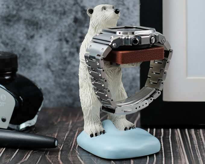 Polar Bear Watch Jewelry Display Stand 