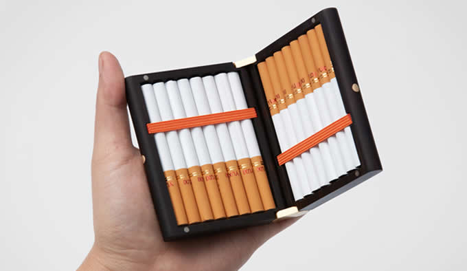 Portable Wooden Cigarette Case Box