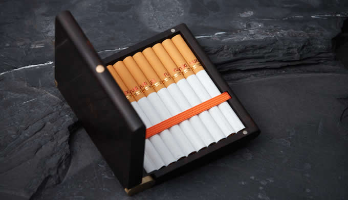 Portable Wooden Cigarette Case Box