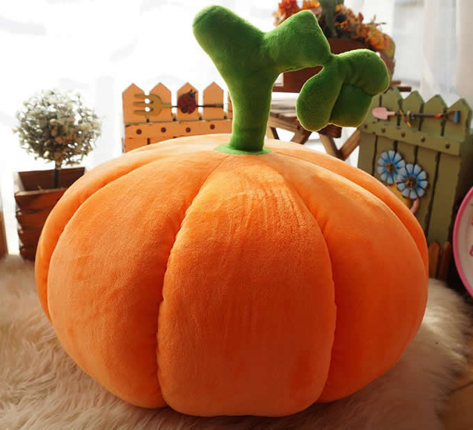 Pumpkin Shaped Pillow Cushion Plush Stuffed