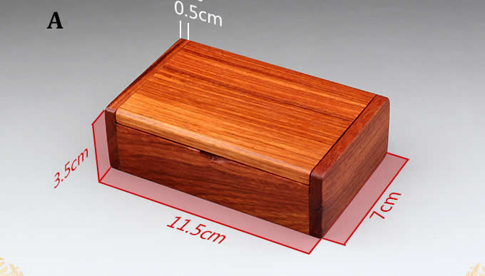  Red Sandalwood Wooden Cigarette Case