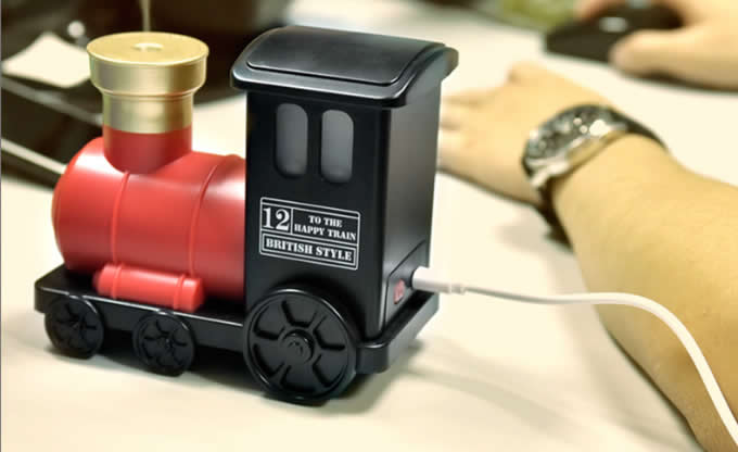  Steam Train Locomotive Engine Car USB Humidifier