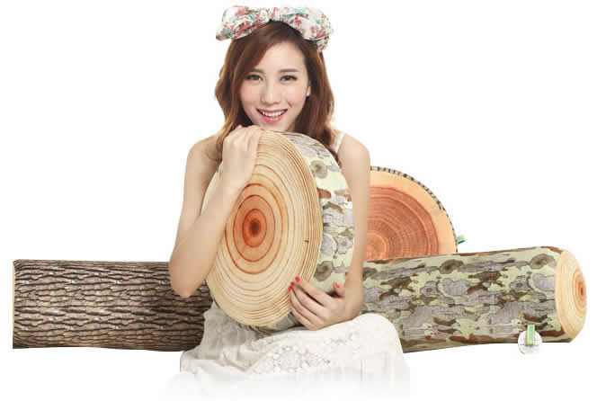  Tree Trunk  Pillow Cushion