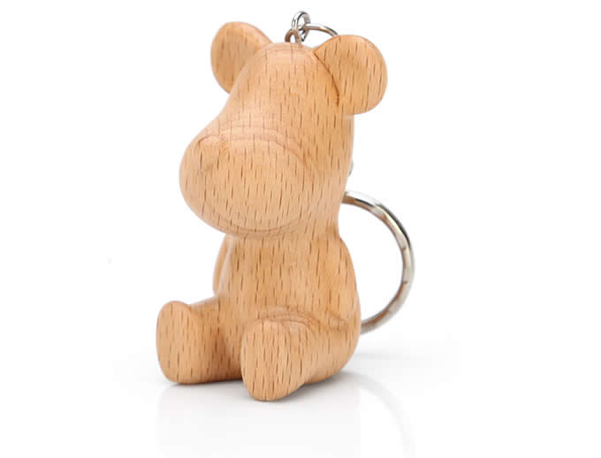  Wood Animal Keyring Keychain 