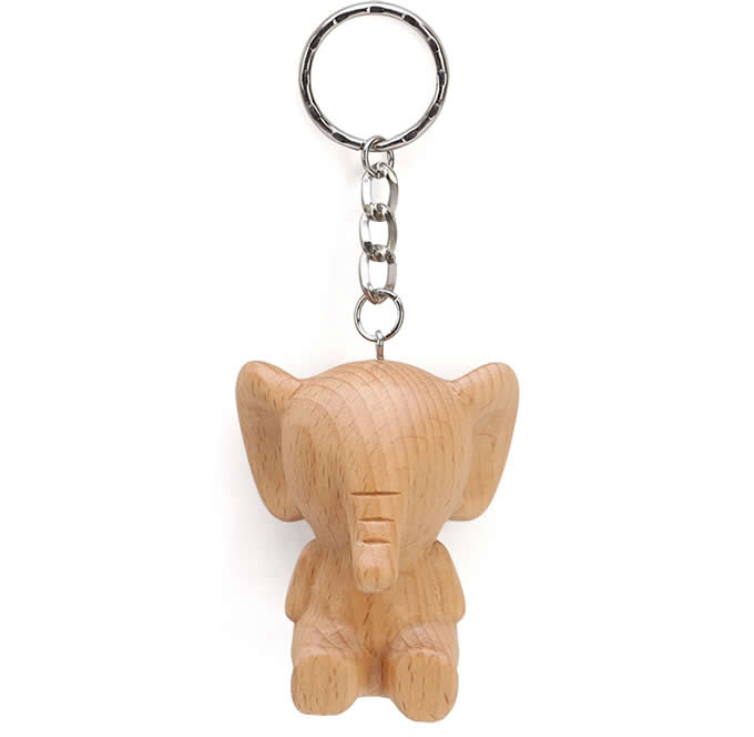  Wood Animal Keyring Keychain 