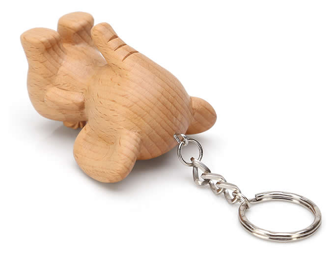  Wood Animal Keyring Keychain 