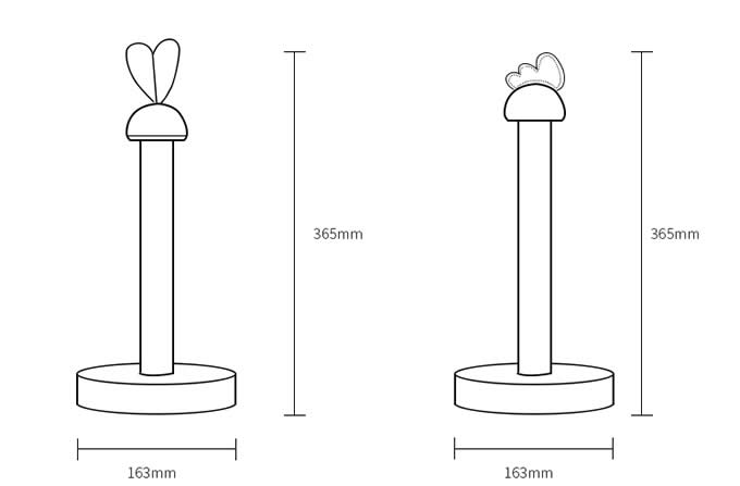 Wooden Chicken & Rabbit Toilet Paper Roll Holder