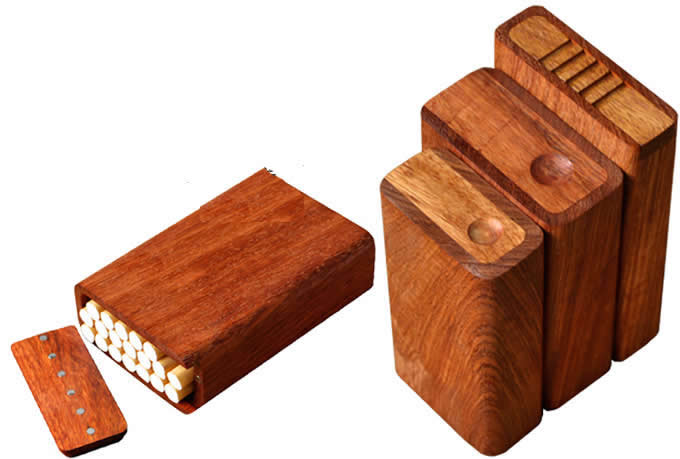 Wooden Cigarette Case 