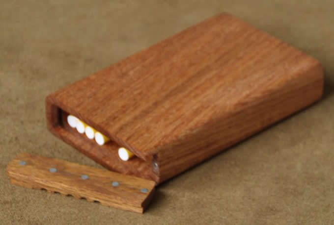 Wooden Cigarette Case 
