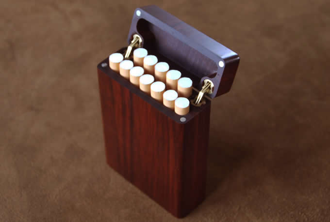  Wooden Cigarette Case Holder Cigarette Box  