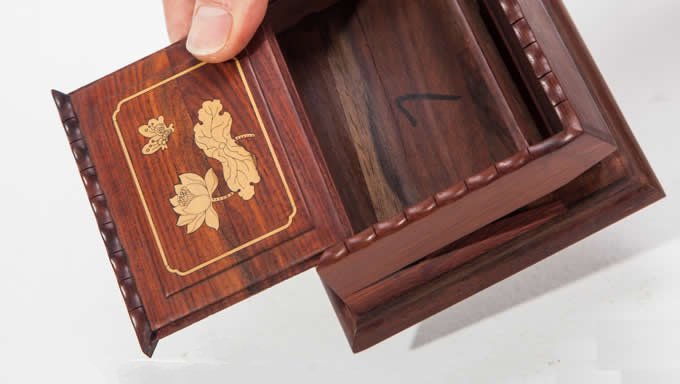  Wooden Semi-automatic Loading Cigarette Case Dispenser 