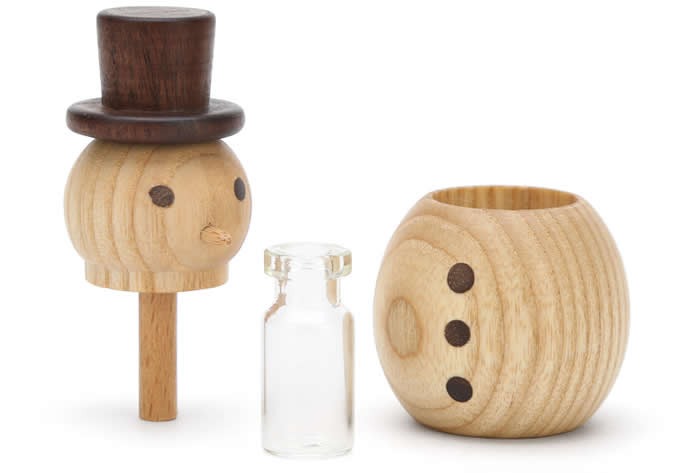  Wooden Snowman Car Aromatherapy Essential Oil Diffuser