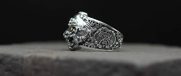 Creative Ancient Greek Animal Sterling Silver Ring