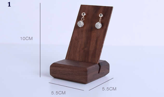   Black walnut Jewelry  Earrings Holder Earring Display Stand Jewelry Display shelf Show Case Organizer Tray
