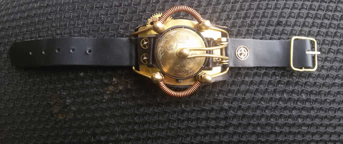 Retro Steampunk Gear Wristwatch