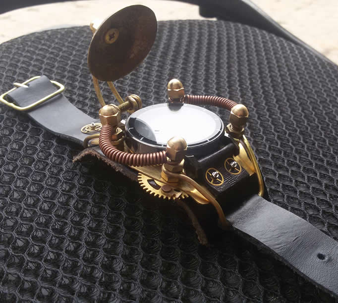 Retro Steampunk Gear Wristwatch