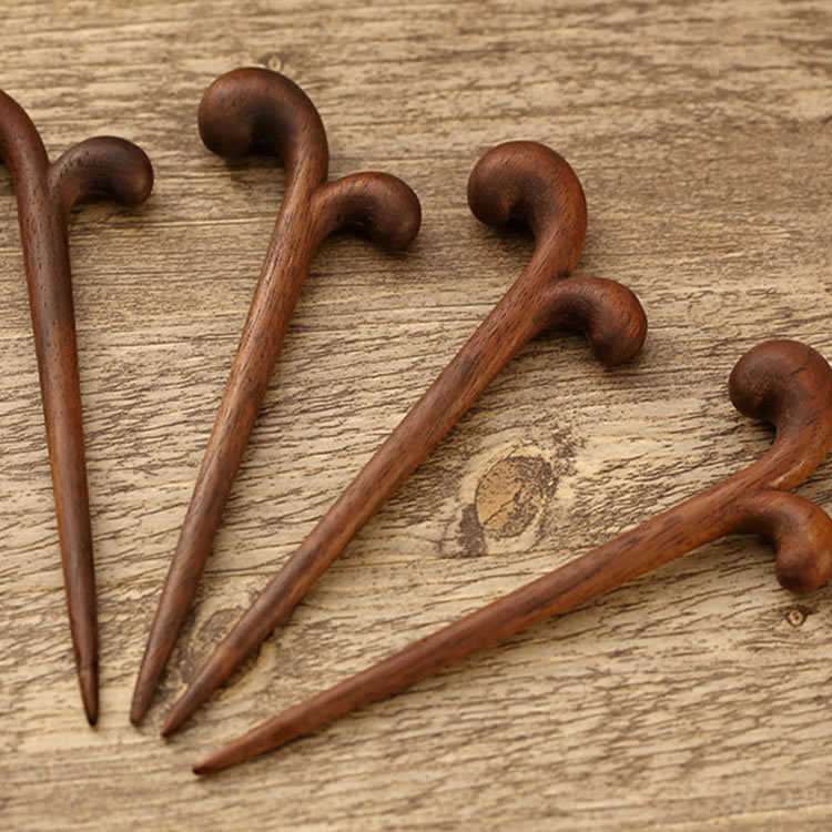 Black Walnut Whale Fruit Fork