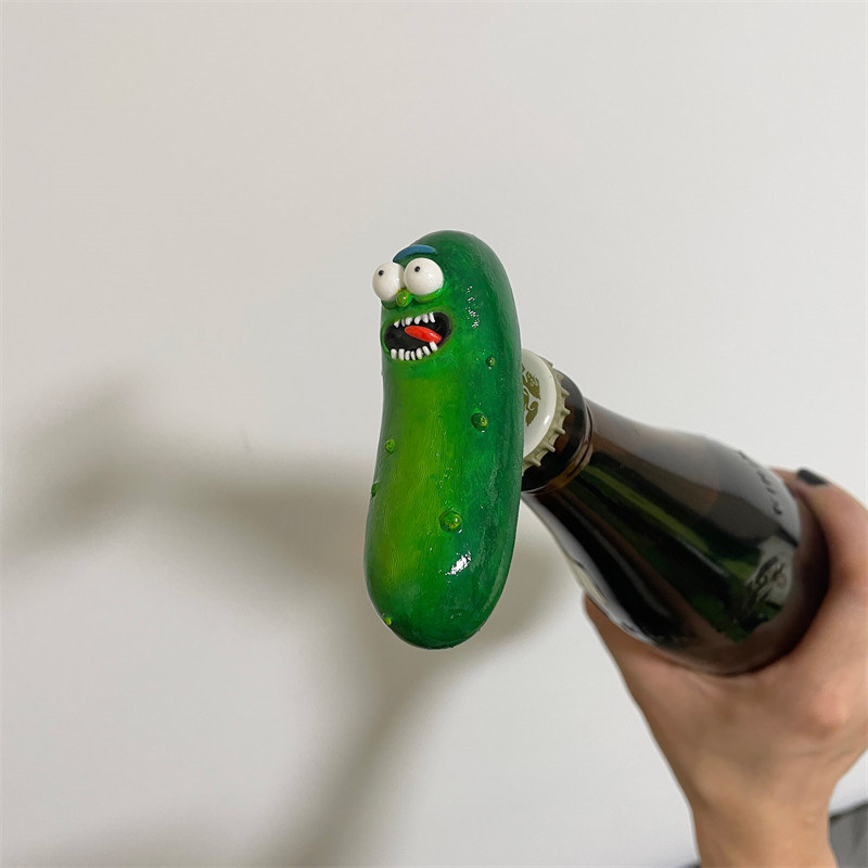 Funny Green Bug Fridge Magnet With Bottle Opener