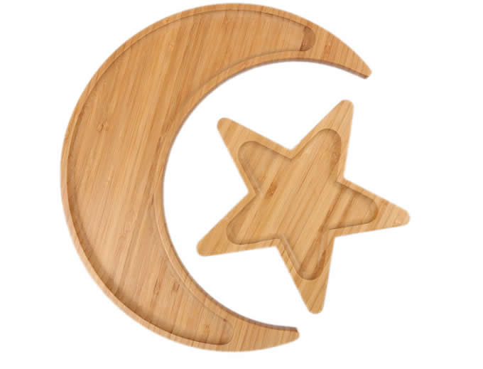 Bamboo Moon & Star Snack Nut Bowl  