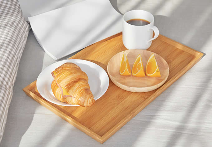   Bamboo Square Serving Tray