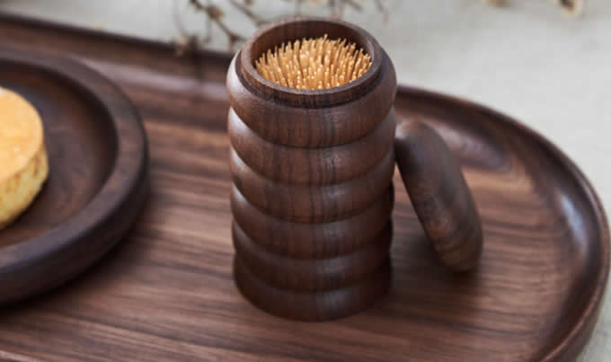  Black Walnut Wooden Toothpick Box Toothpick Case Holder