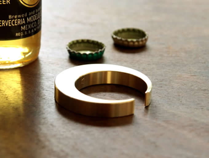 Brass Moon Bottle Opener