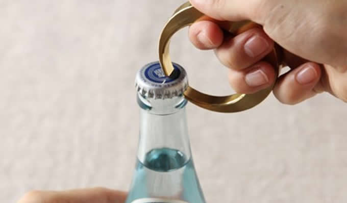 Brass Moon Bottle Opener