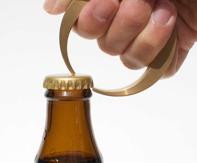 Brass Moon Bottle Opener