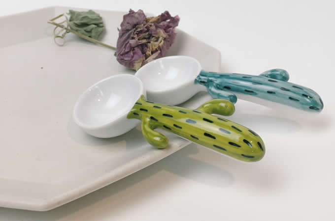   Cactus Ceramic Spoon 