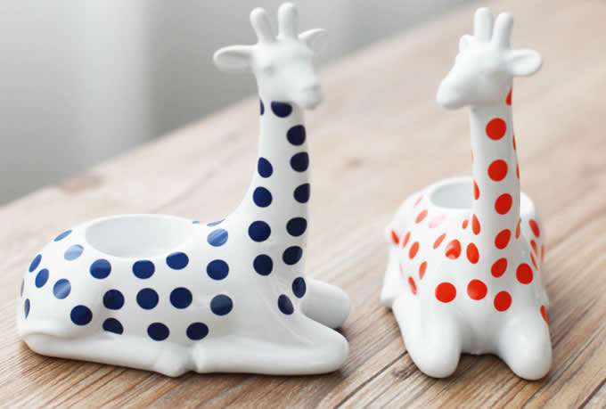 Ceramic Giraffe Candle Holder