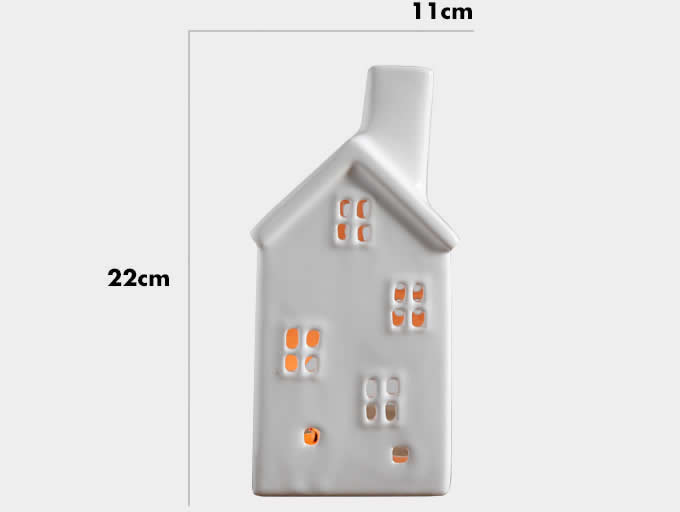  Ceramic House-shaped  Tealight Candle Holder