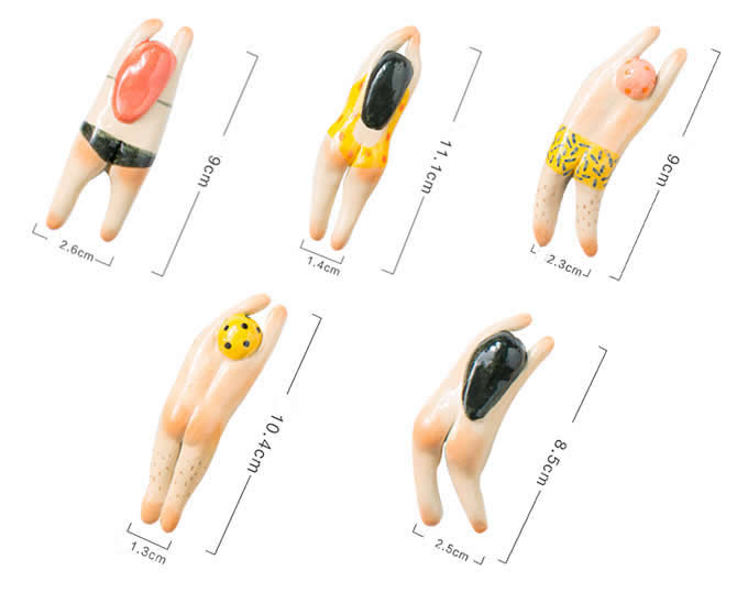 Ceramic Human Body Refrigerator Magnet