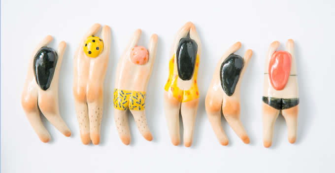 Ceramic Human Body Refrigerator Magnet