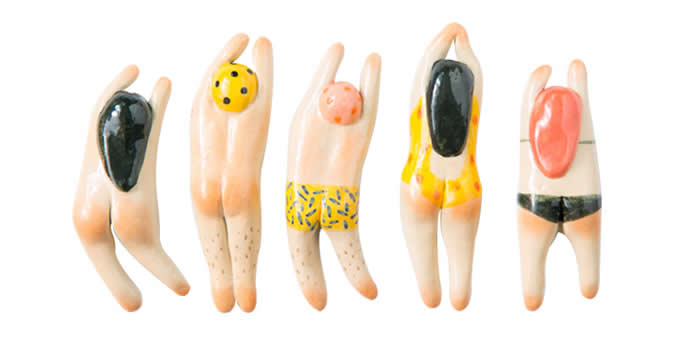 Ceramic Human Body Refrigerator Magnet